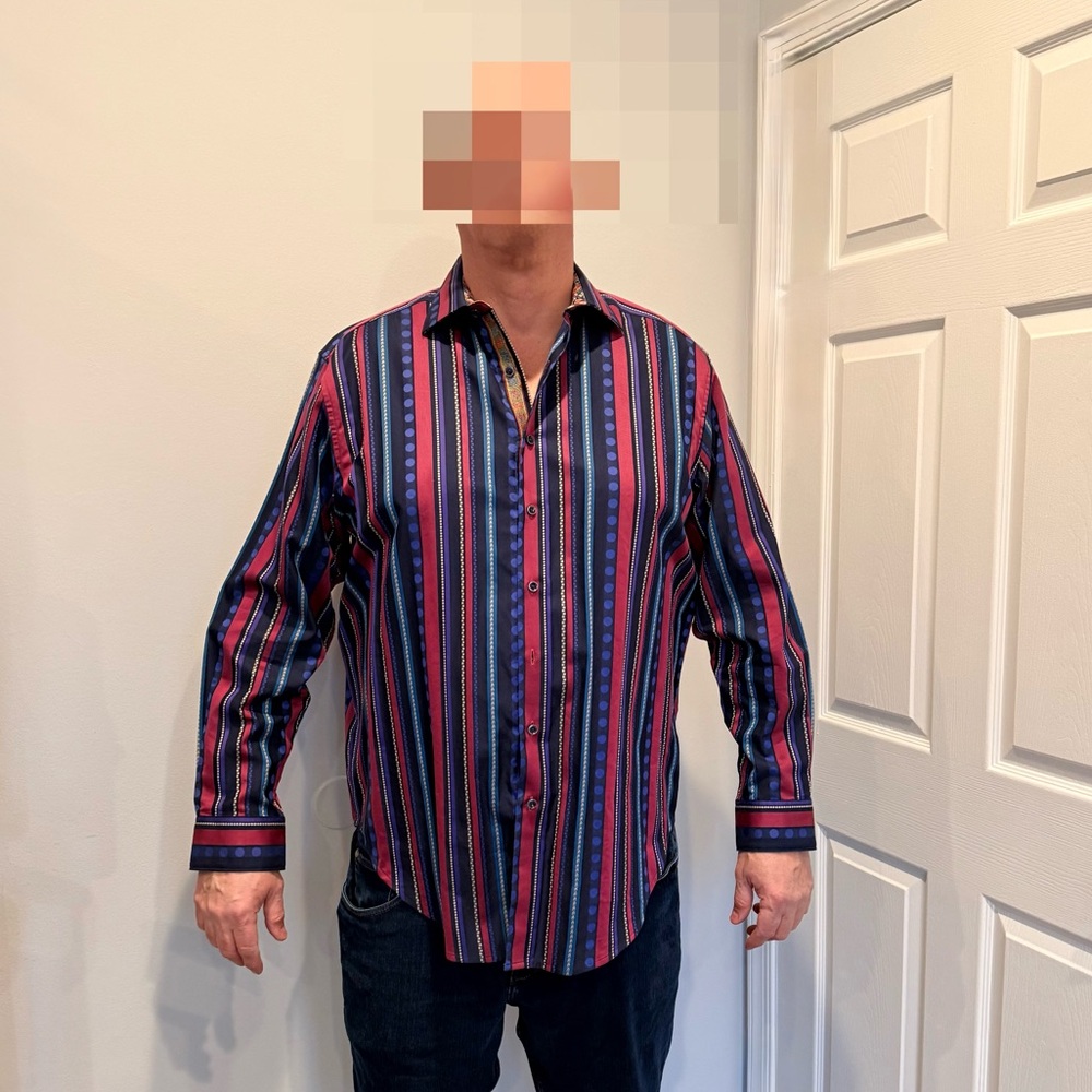 Robert Graham Multicolor Striped Button-Down Shirt
